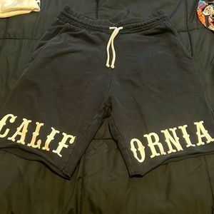 Black cotton shorts size medium